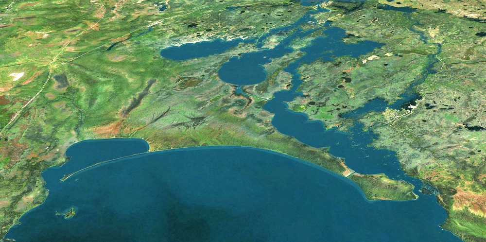 north of lake winnipeg permafrost in wetlands