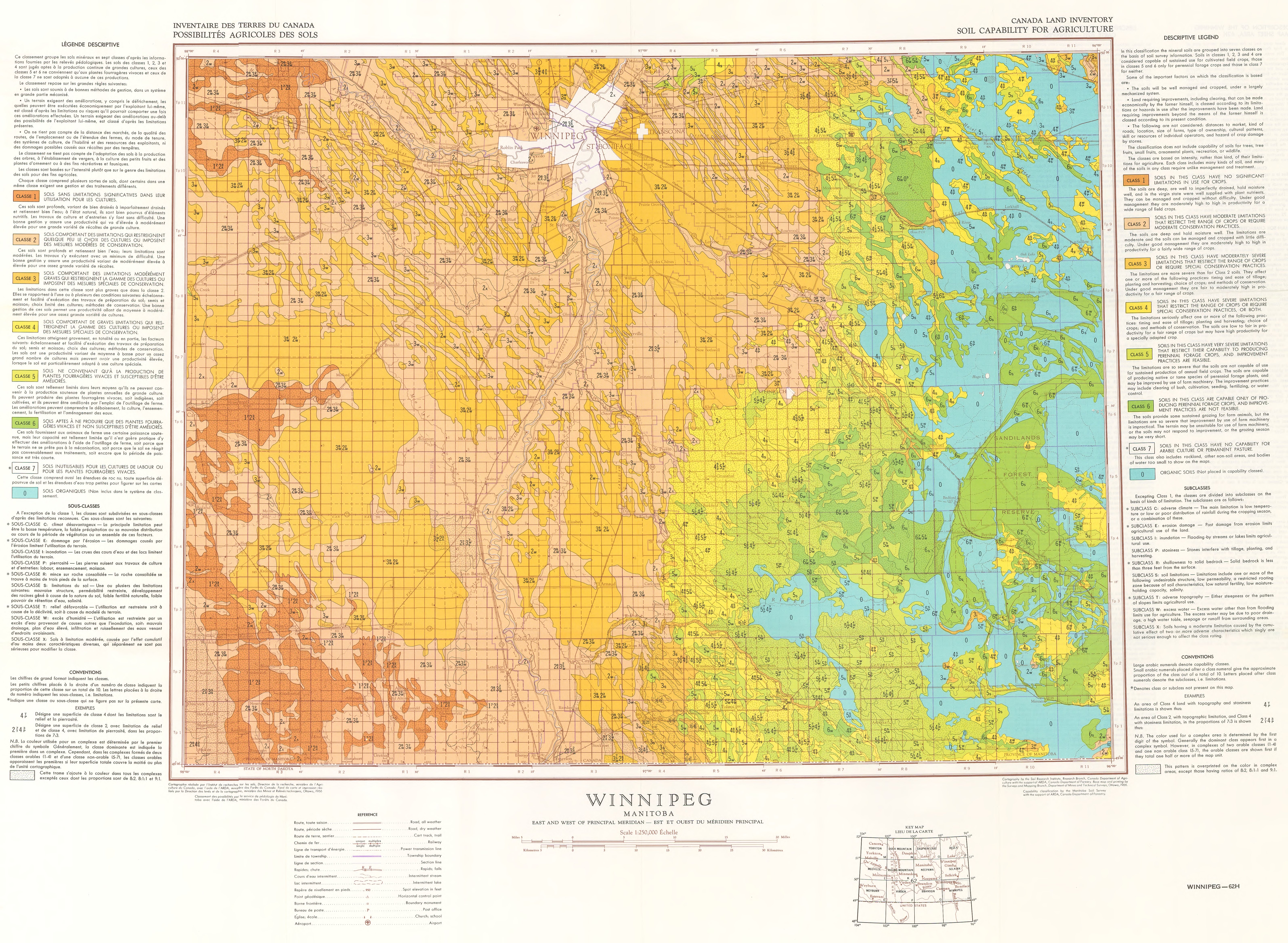 sample canada land inventory map for agriculture at the 1 to 250000 scale
